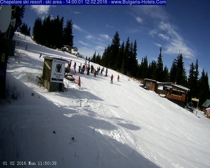Chepelare live webcam - the ski slopes