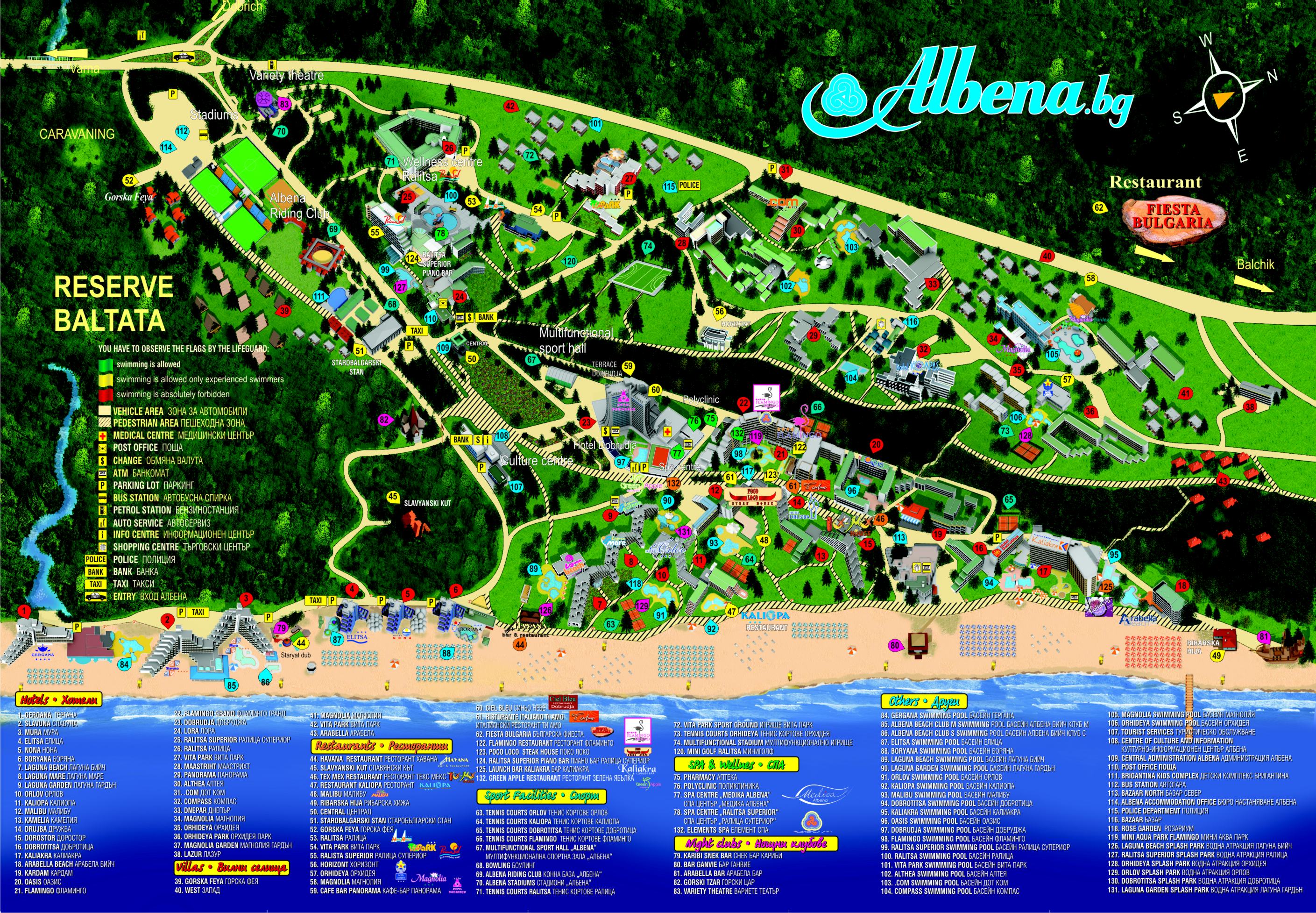 Albena Map 